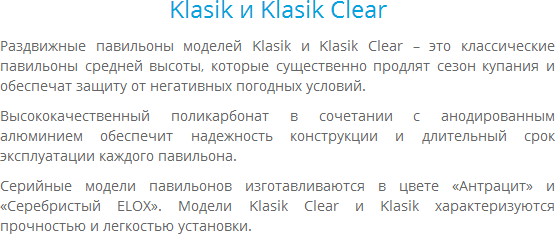 pavilony klasik